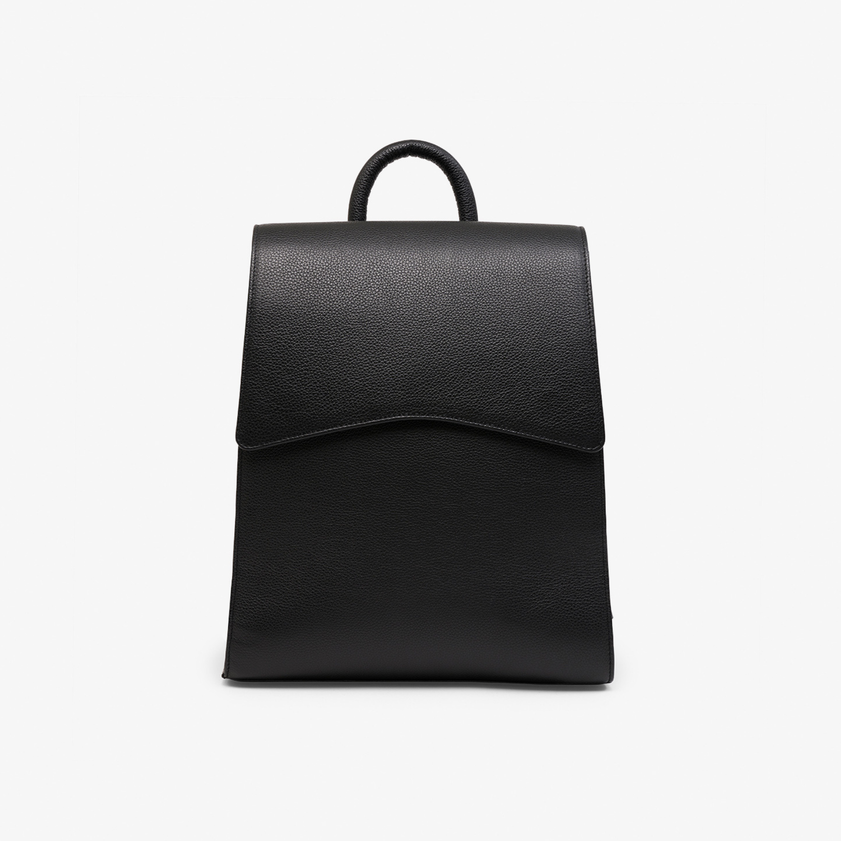 Black and leather backpack online