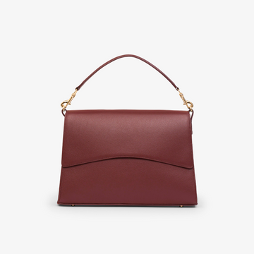 Classic Slim Briefcase - Burgundy/Gold