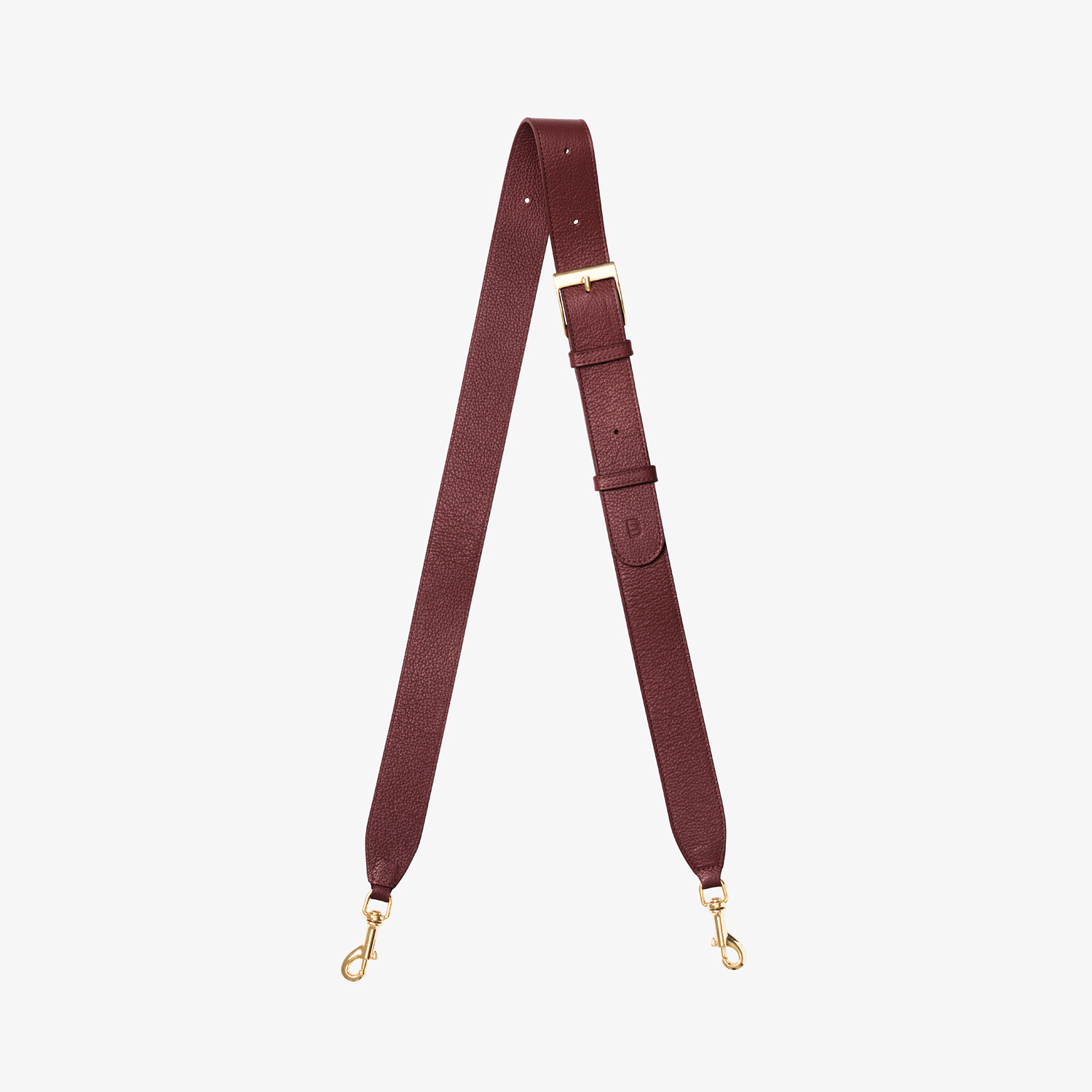 Cross Body Strap - Burgundy/Gold