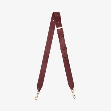 Cross Body Strap - Burgundy/Gold