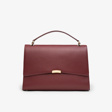 Signature Briefcase - Burgundy/Gold